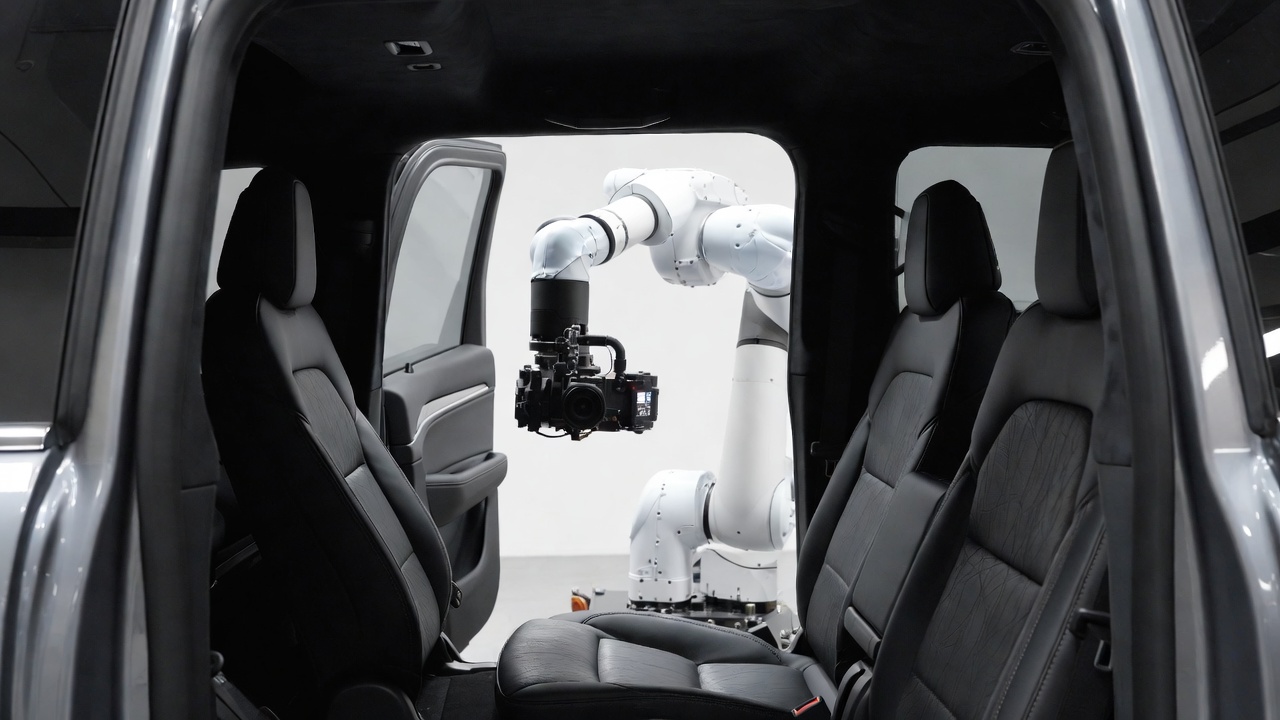 Robot camera in vehicle interior